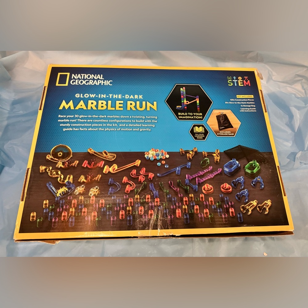 National Geographic Glow in the Dark Marble Run 150pcs Like New - Picture 6 of 9